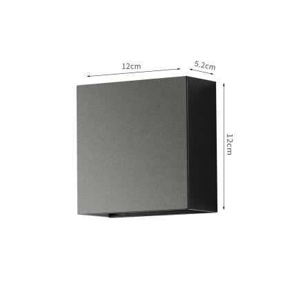 Brilagi - LED vonkajšie nástenné svietidlo DOUBLERAY LED/4W/230V čierne IP65