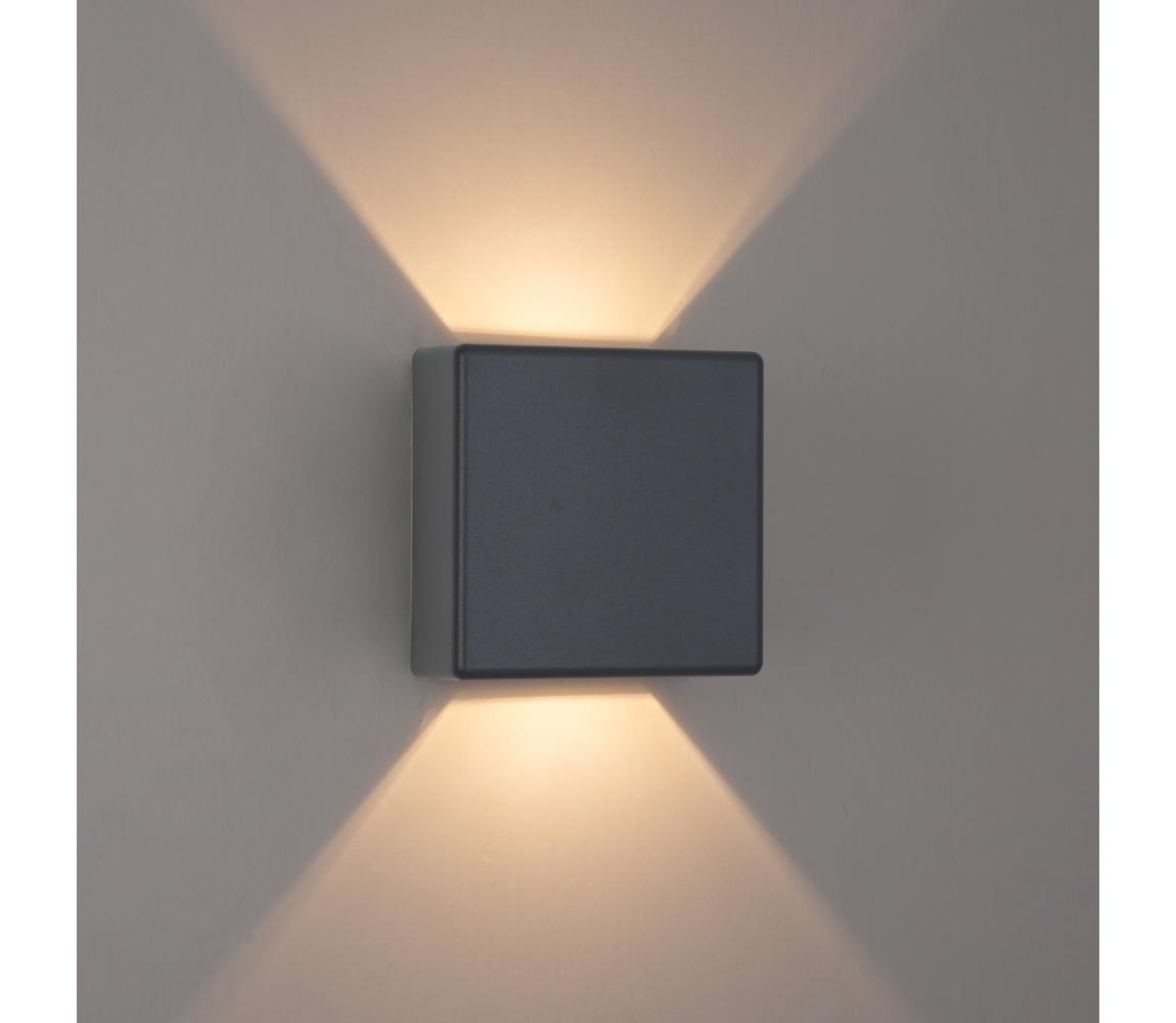 Brilagi - LED Vonkajšie nástenné svietidlo DOUBLERAY LED/6W/230V antracit IP54 BRI650