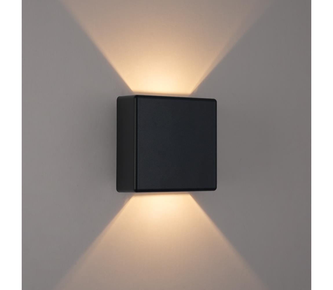 Brilagi - LED vonkajšie nástenné svietidlo DOUBLERAY LED/6W/230V čierne IP54 BRI651