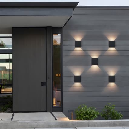 Brilagi - LED vonkajšie nástenné svietidlo DOUBLERAY LED/6W/230V čierne IP54