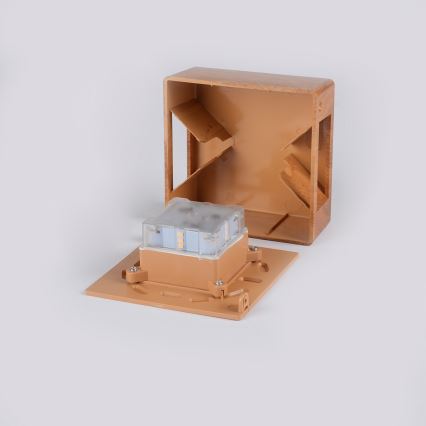 Brilagi - LED vonkajšie nástenné svietidlo DOUBLERAY LED/6W/230V drevený dekor IP54