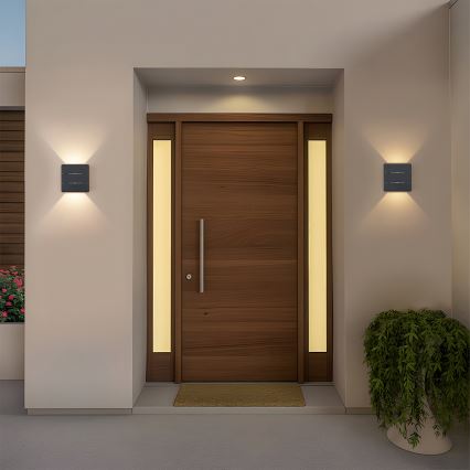 Brilagi -LED Vonkajšie nástenné svietidlo DOUBLERAY LINE LED/6W/230V antracit IP54