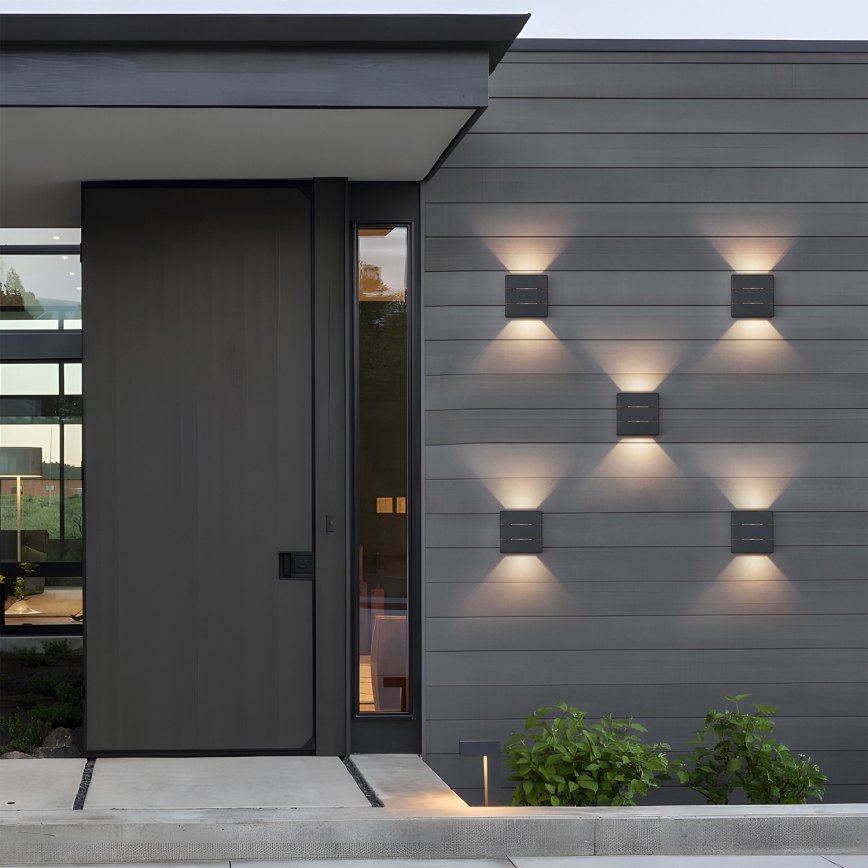 Brilagi -LED Vonkajšie nástenné svietidlo DOUBLERAY LINE LED/6W/230V antracit IP54