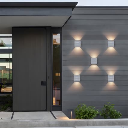 Brilagi - LED vonkajšie nástenné svietidlo DOUBLERAY LINE LED/6W/230V biela IP54