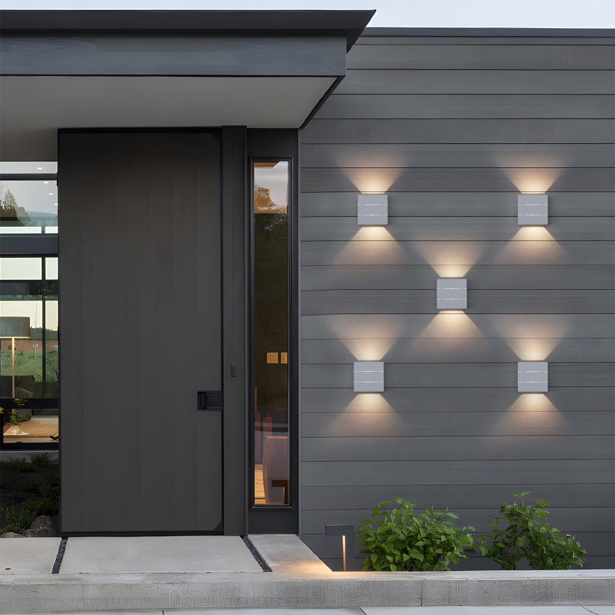 Brilagi - LED vonkajšie nástenné svietidlo DOUBLERAY LINE LED/6W/230V biela IP54