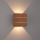 Brilagi - LED vonkajšie nástenné svietidlo DOUBLERAY LINE LED/6W/230V dekor dreva IP54