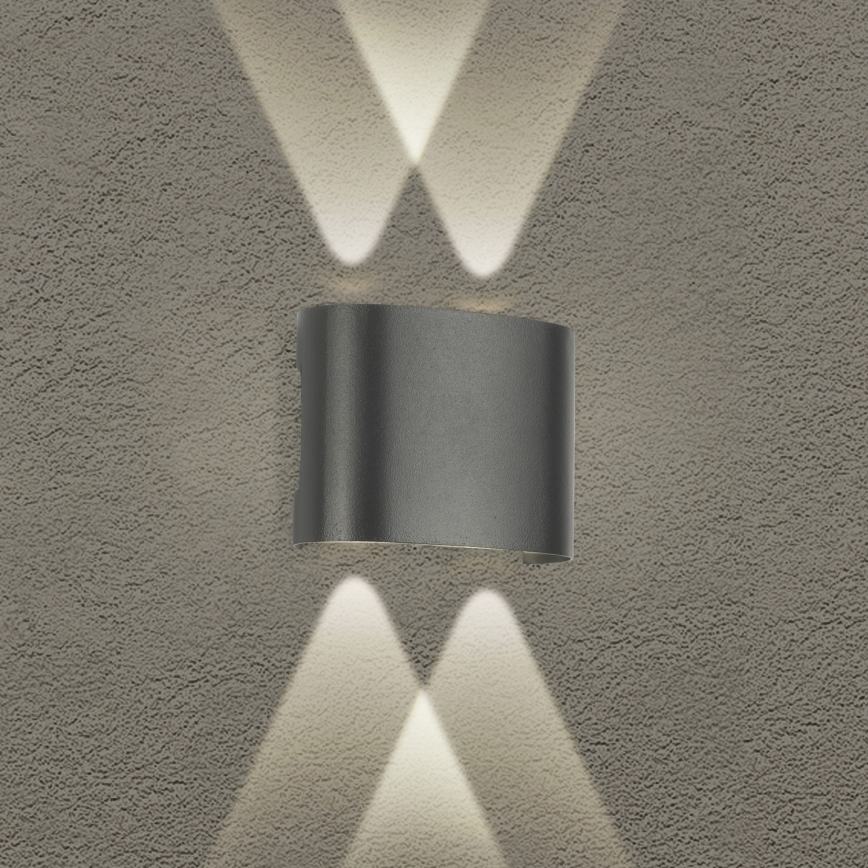 Brilagi - LED vonkajšie nástenné svietidlo FLAREBOX LED/4W/230V antracit IP65