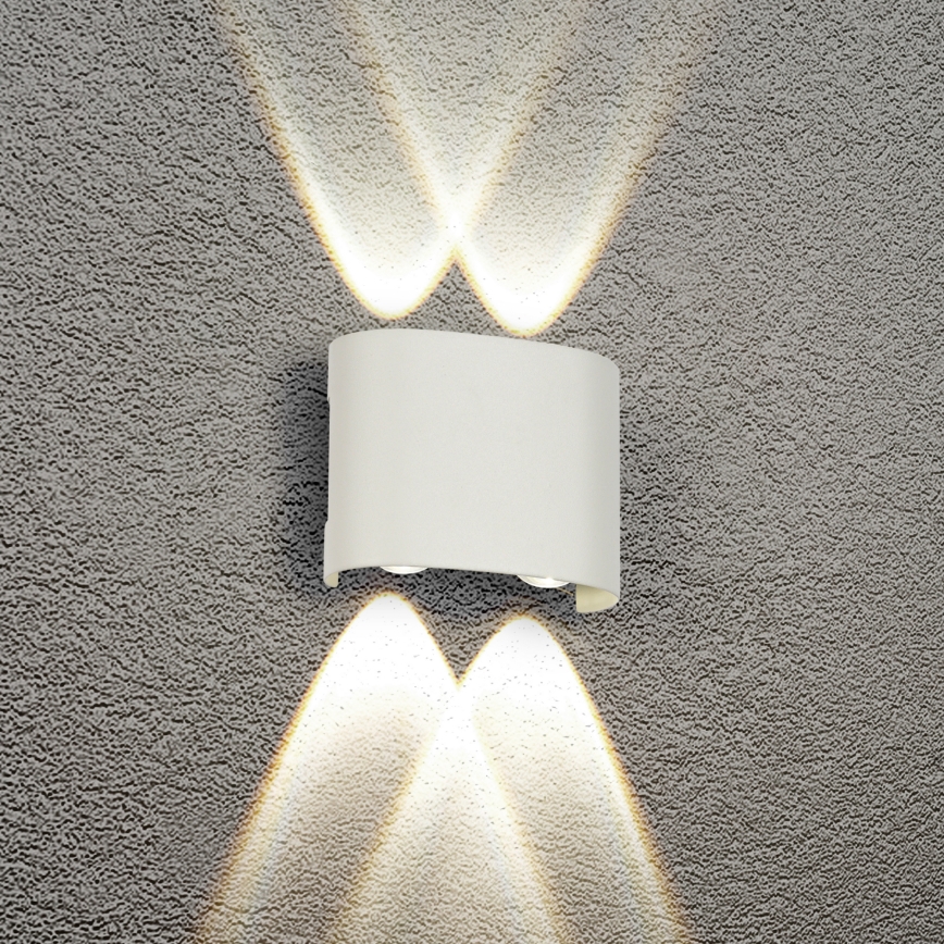 Brilagi - LED vonkajšie nástenné svietidlo FLAREBOX LED/4W/230V biele IP65