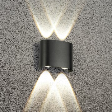 Brilagi - LED vonkajšie nástenné svietidlo FLAREBOX LED/4W/230V čierne IP65