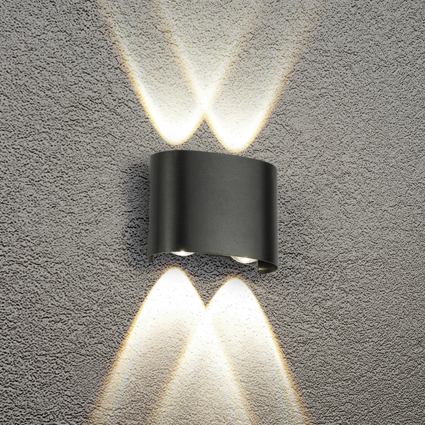 Brilagi - LED vonkajšie nástenné svietidlo FLAREBOX LED/4W/230V čierne IP65