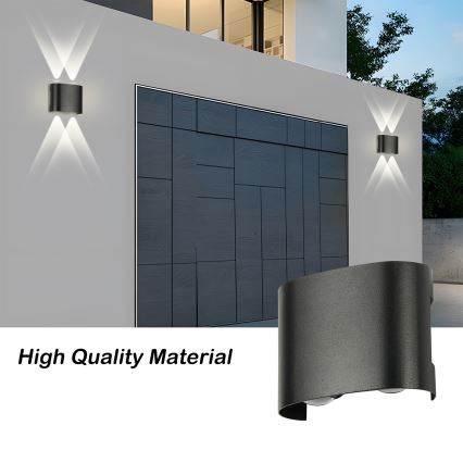 Brilagi - LED vonkajšie nástenné svietidlo FLAREBOX LED/4W/230V čierne IP65