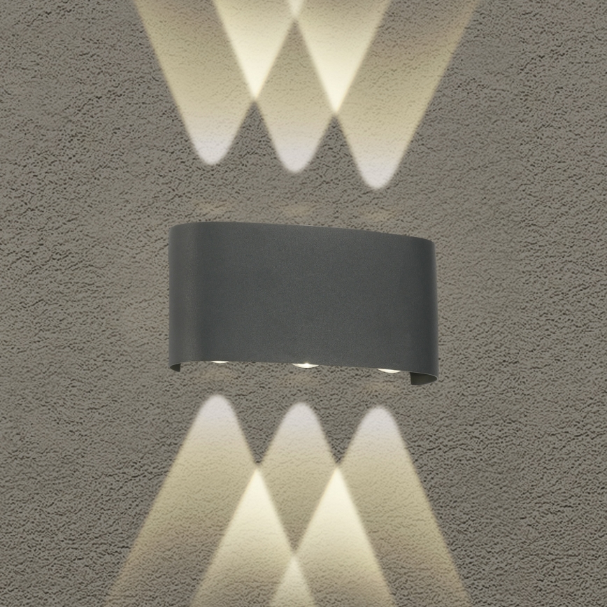 Brilagi - LED vonkajšie nástenné svietidlo FLAREBOX LED/6W/230V antracit IP65