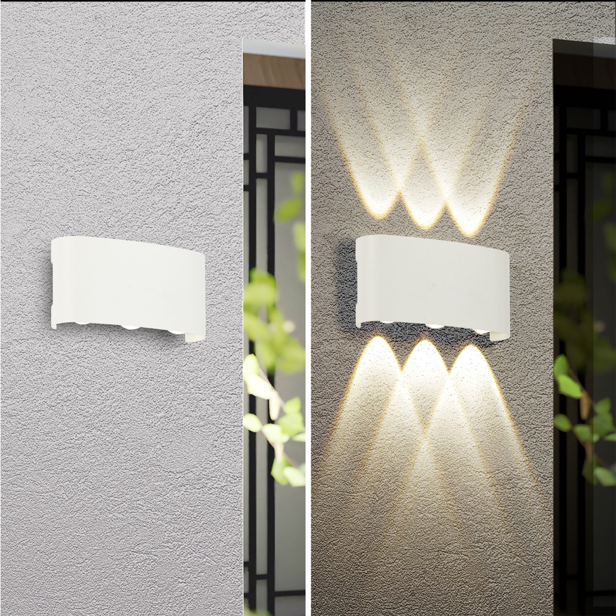Brilagi - LED vonkajšie nástenné svietidlo FLAREBOX LED/6W/230V biele IP65