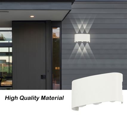Brilagi - LED vonkajšie nástenné svietidlo FLAREBOX LED/6W/230V biele IP65