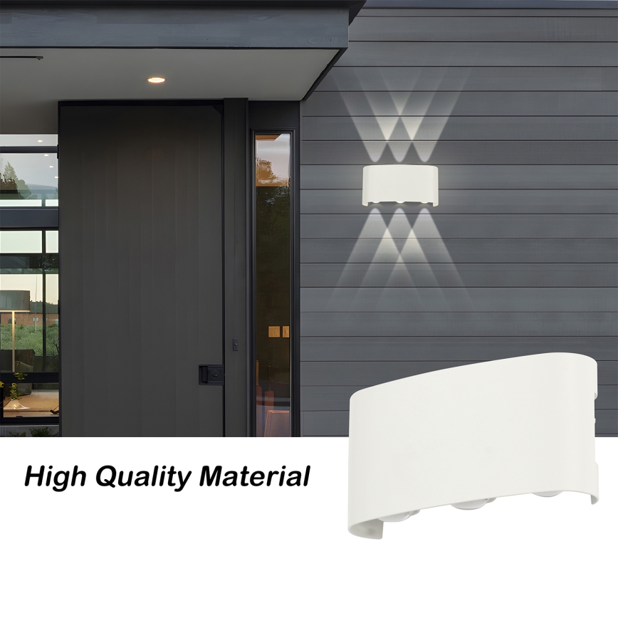 Brilagi - LED vonkajšie nástenné svietidlo FLAREBOX LED/6W/230V biele IP65