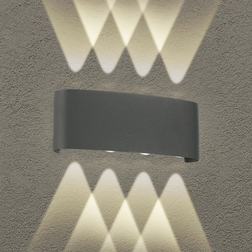 Brilagi - LED vonkajšie nástenné svietidlo FLAREBOX LED/8W/230V antracit IP65