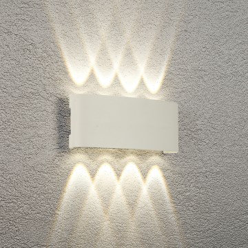 Brilagi - LED vonkajšie nástenné svietidlo FLAREBOX LED/8W/230V biela IP65