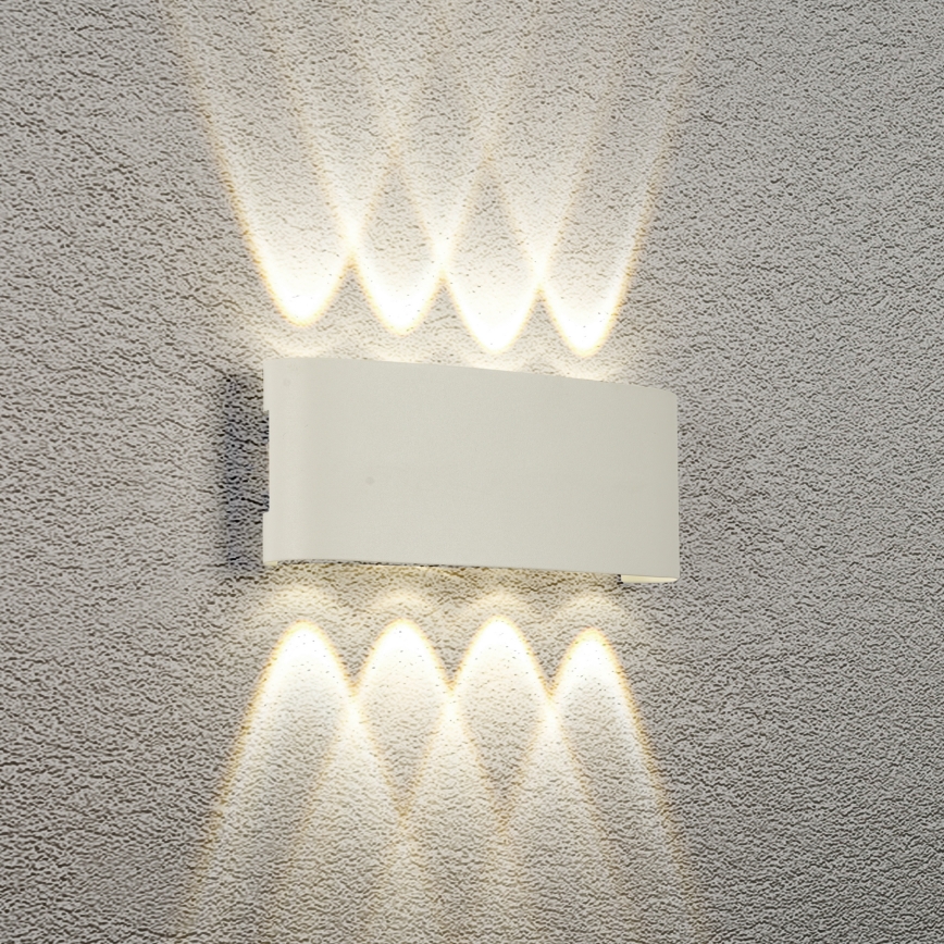 Brilagi - LED vonkajšie nástenné svietidlo FLAREBOX LED/8W/230V biela IP65