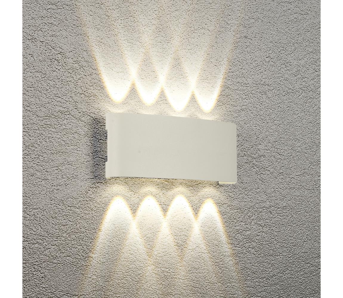 Brilagi - LED vonkajšie nástenné svietidlo FLAREBOX LED/8W/230V biela IP65 BRI257