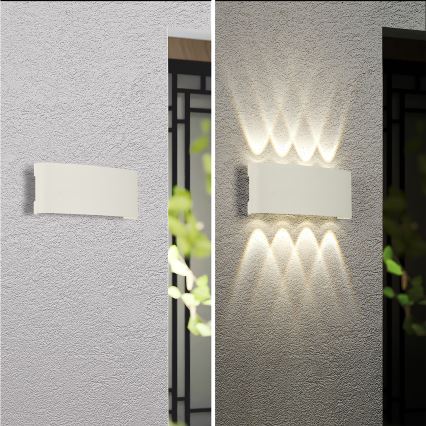 Brilagi - LED vonkajšie nástenné svietidlo FLAREBOX LED/8W/230V biela IP65