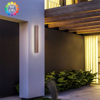 Brilagi - LED vonkajšie nástenné svietidlo LINEAR LED/12W/230V 3000K IP65 50 cm hnedé CRI 90
