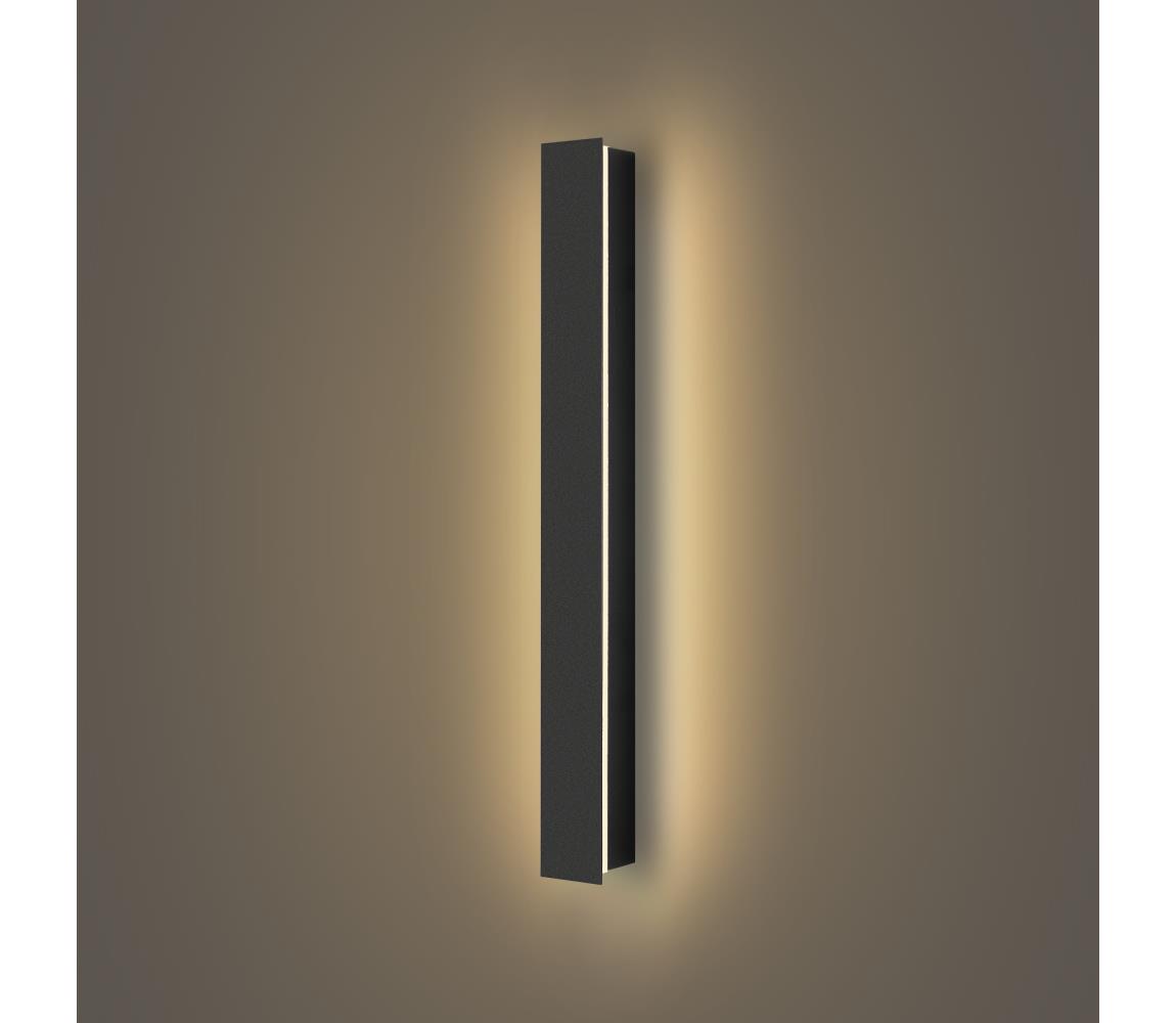 Brilagi - LED vonkajšie nástenné svietidlo LINEAR LED/12W/230V 3000K IP65 čierne BRI279