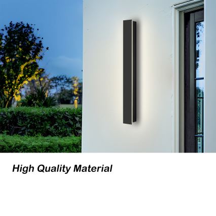 Brilagi - LED vonkajšie nástenné svietidlo LINEAR LED/12W/230V 3000K IP65 50 cm čierne CRI 90