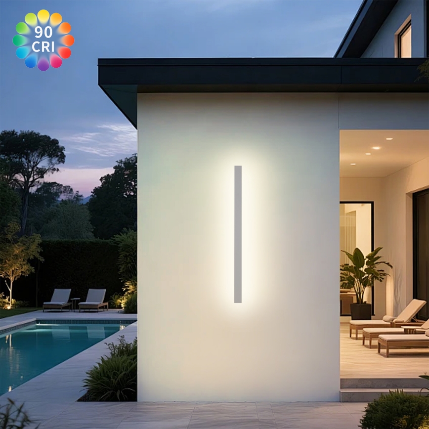 Brilagi - LED Vonkajšie nástenné svietidlo LINEAR LED/22W/230V 3000K IP65 100 cm biela CRI 90