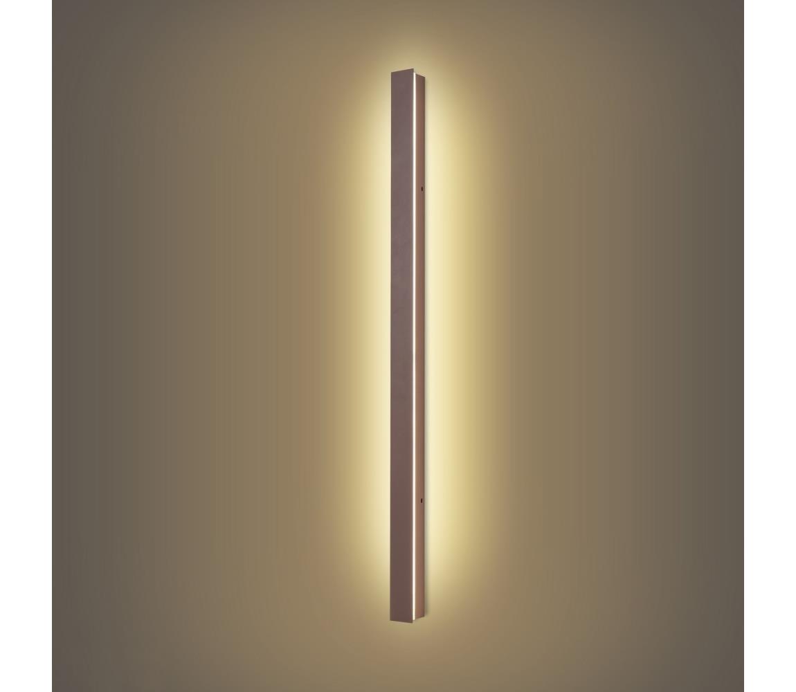 Brilagi-LED Vonkajšie nástenné svietidlo LINEAR LED/22W/230V 3000K IP65 100 cm hnedé CRI 90 BRI831