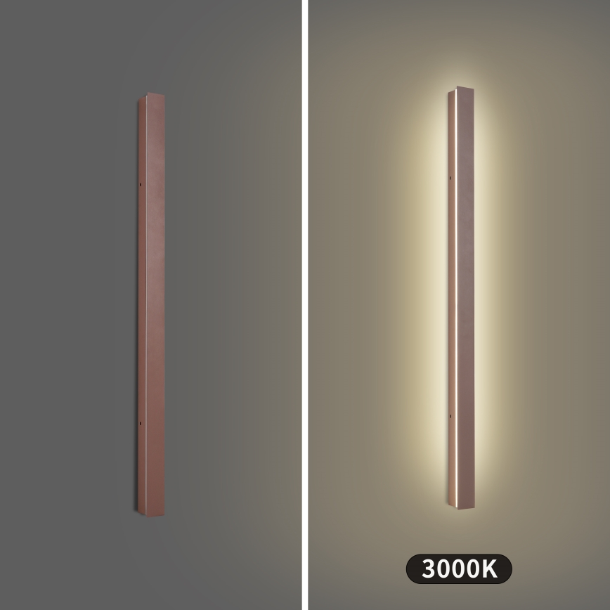 Brilagi - LED vonkajšie nástenné svietidlo LINEAR LED/22W/230V 3000K IP65 100 cm hnedé CRI 90