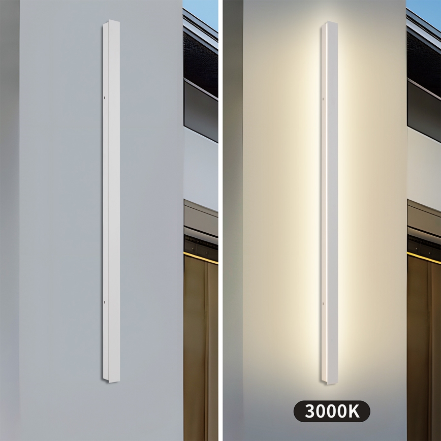 Brilagi - LINEAR LED vonkajšie nástenné svietidlo 32 W, 230 V, 3000 K, IP65, 140 cm, biele, CRI 90