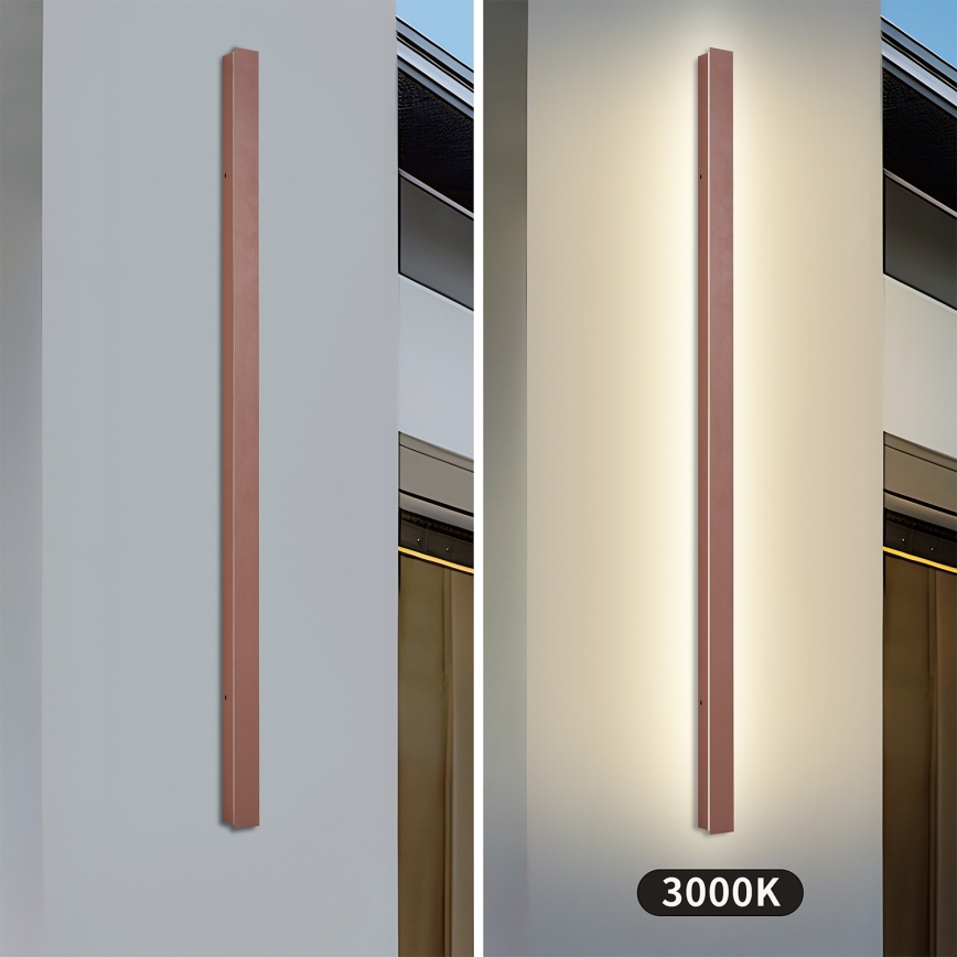 Brilagi - LED zunanja stenska svetilka LINEAR LED/32W/230V 3000K IP65 140 cm rjava CRI 90