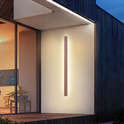 Brilagi - LED zunanja stenska svetilka LINEAR LED/32W/230V 3000K IP65 140 cm rjava CRI 90