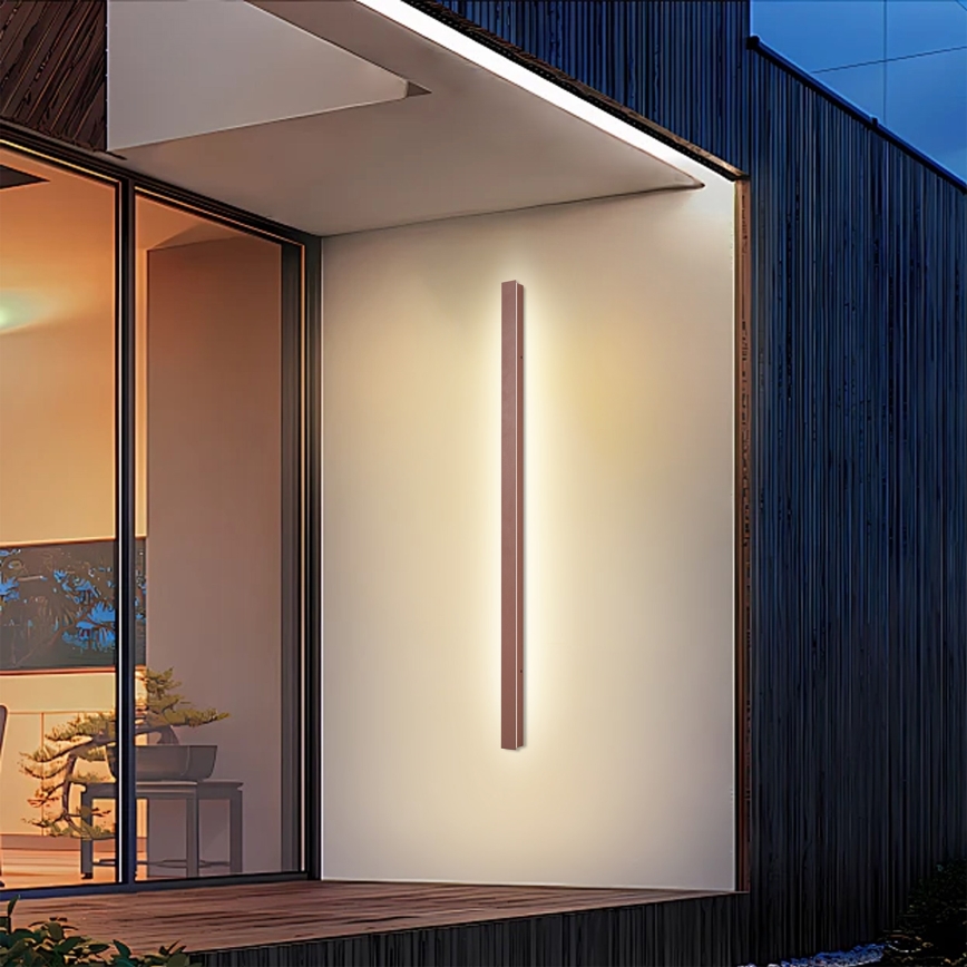 Brilagi - LED zunanja stenska svetilka LINEAR LED/32W/230V 3000K IP65 140 cm rjava CRI 90
