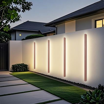 Brilagi - LED zunanja stenska svetilka LINEAR LED/32W/230V 3000K IP65 140 cm rjava CRI 90