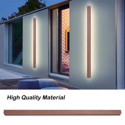 Brilagi - LED zunanja stenska svetilka LINEAR LED/32W/230V 3000K IP65 140 cm rjava CRI 90