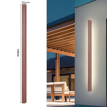 Brilagi - LED zunanja stenska svetilka LINEAR LED/32W/230V 3000K IP65 140 cm rjava CRI 90