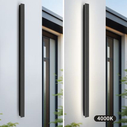 Brilagi - LED vonkajšie nástenné svietidlo LINEAR LED/32W/230V 4000K IP65 140 cm čierna CRI 90
