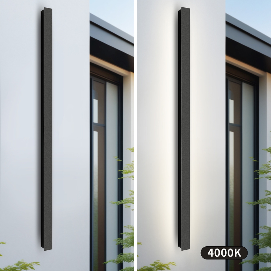 Brilagi - LED vonkajšie nástenné svietidlo LINEAR LED/32W/230V 4000K IP65 140 cm čierna CRI 90