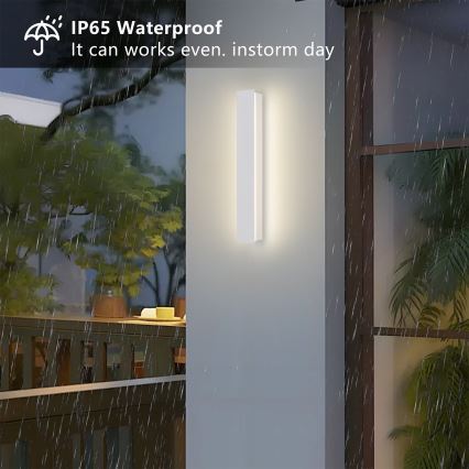 Brilagi - LED vonkajšie nástenné svietidlo LINEAR LED/8W/230V 3000K IP65 30 cm biela CRI 90