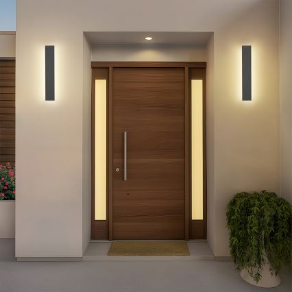 Brilagi - LED vonkajšie nástenné svietidlo LINEAR LED/8W/230V 3000K IP65 30 cm antracit