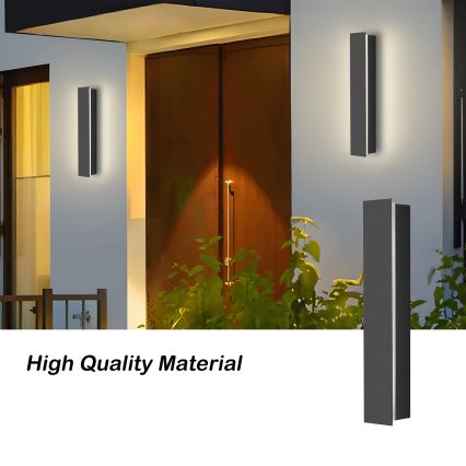 Brilagi - LED vonkajšie nástenné svietidlo LINEAR LED/8W/230V 3000K IP65 30 cm antracit