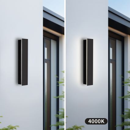 Brilagi - LED vonkajšie nástenné svietidlo LINEAR LED/8W/230V 4000K IP65 30 cm čierna