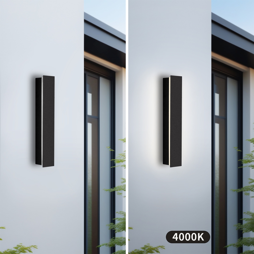 Brilagi - LED vonkajšie nástenné svietidlo LINEAR LED/8W/230V 4000K IP65 30 cm čierna