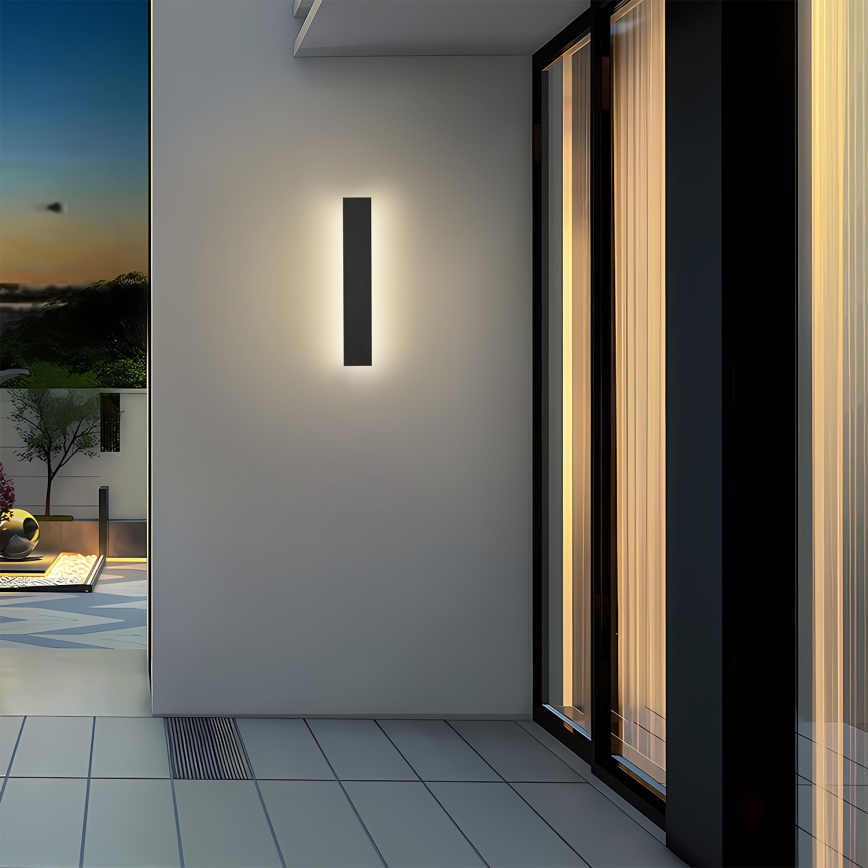 Brilagi - LED vonkajšie nástenné svietidlo LINEAR LED/8W/230V 4000K IP65 30 cm čierna