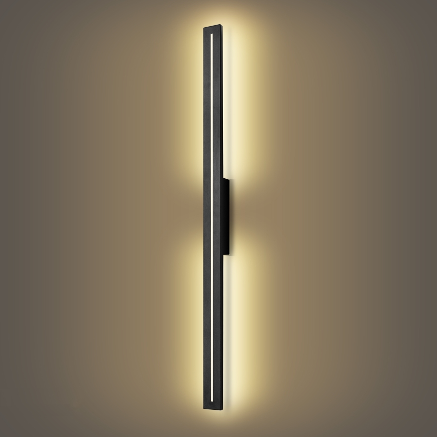 Brilagi - LED vonkajšie nástenné svietidlo LINEO LED/24W/230V 3000K IP65 100 cm čierna