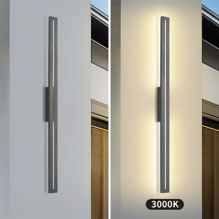 Brilagi - vonkajšie LED nástenné svietidlo LINEO LED/24W/230V 3000K IP65 100 cm antracit