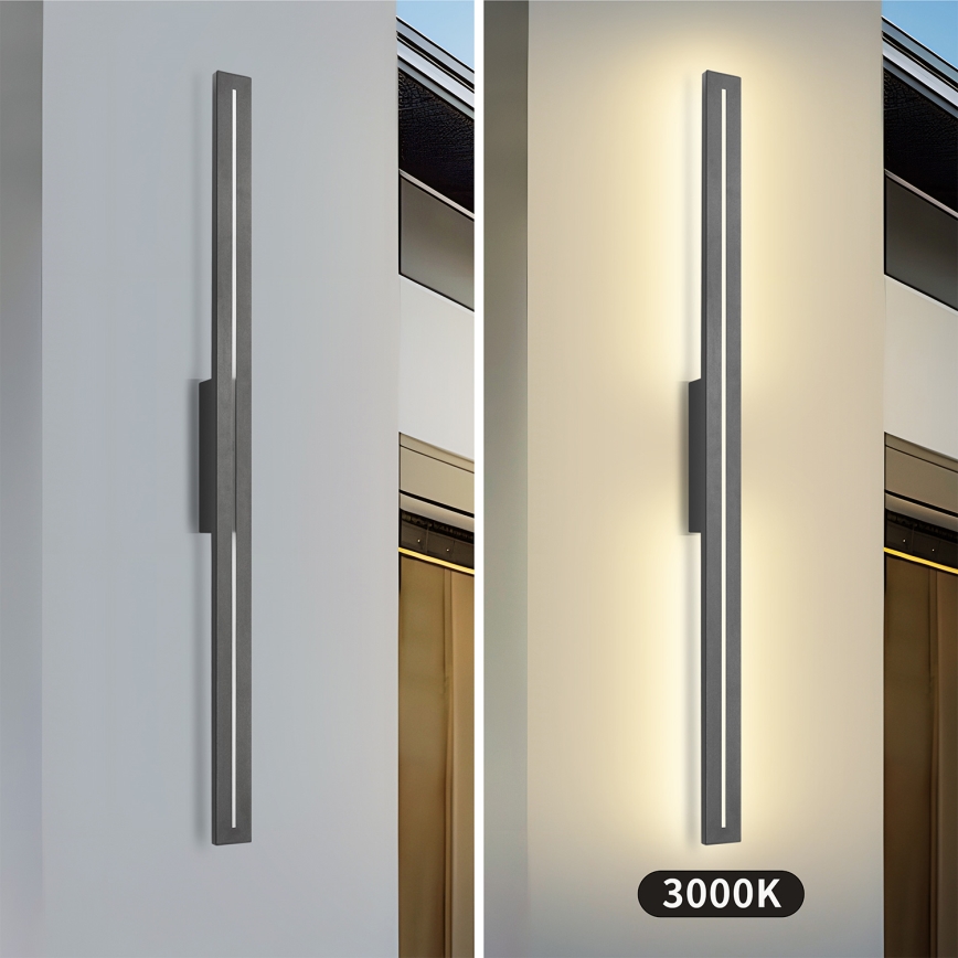 Brilagi - vonkajšie LED nástenné svietidlo LINEO LED/24W/230V 3000K IP65 100 cm antracit