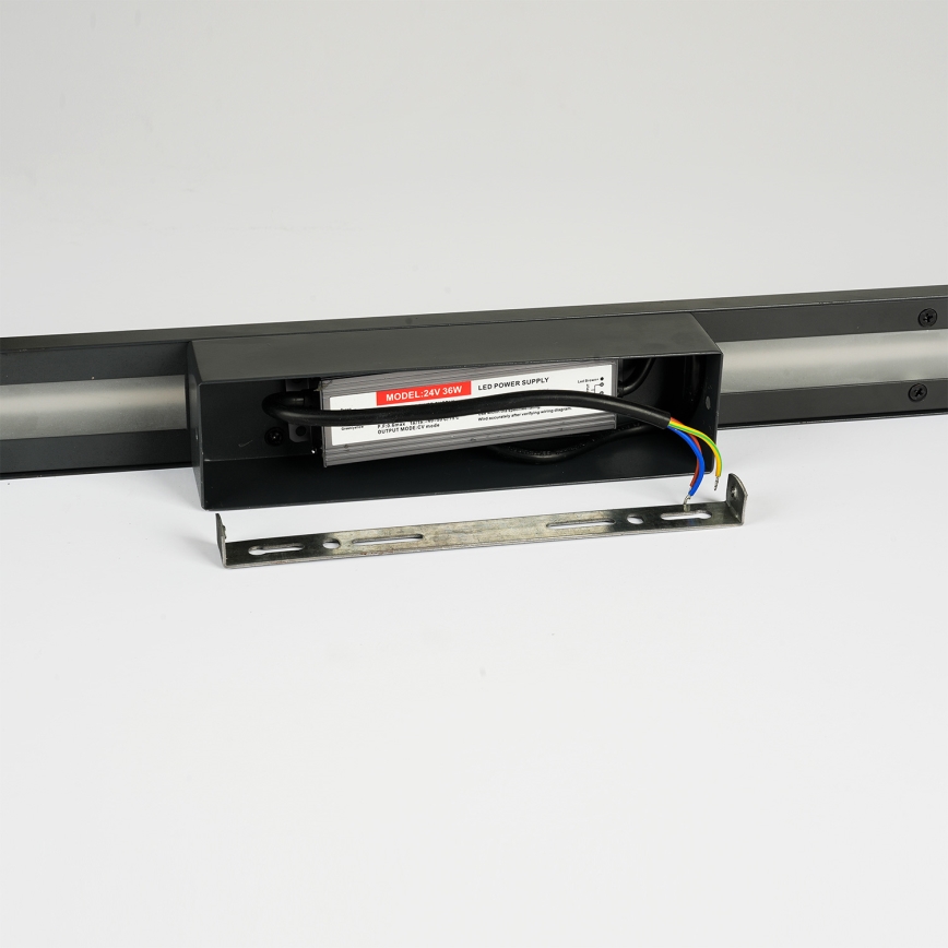 Brilagi - LED vonkajšie nástenné svietidlo LINEO LED/24W/230V 3000K IP65 100 cm čierna