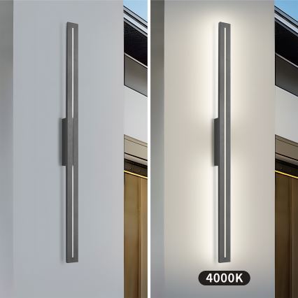 Brilagi - LED vonkajšie nástenné svietidlo LINEO LED/24W/230V 4000K IP65 100 cm antracit